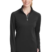 Front view of Ladies Sport-Wick® Textured 1/4-Zip Pullover