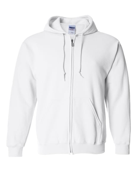 Front view of Heavy Blend™ Full-Zip Hooded Sweatshirt