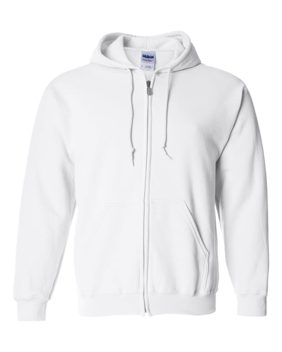 Front view of Heavy Blend™ Full-Zip Hooded Sweatshirt