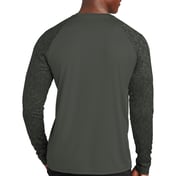 Back view of Long Sleeve Digi Camo Tee