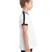Side view of Youth Retro Ringer T-Shirt