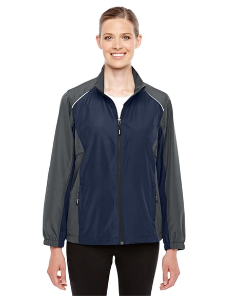 Front view of Ladies' Stratus Colorblock Lightweight Jacket