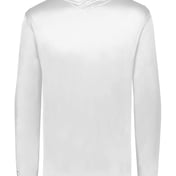 Front view of Youth Momentum Hooded Long Sleeve T-Shirt