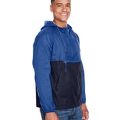 Side view of Packable Hooded Nylon Jacket