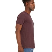 Side view of Unisex Sueded T-Shirt