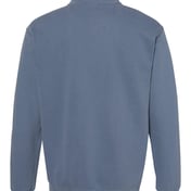 Back view of Garment-Dyed Quarter Zip Sweatshirt