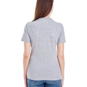 Back view of Ladies’ Fine Jersey Short-Sleeve Classic V-Neck