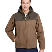 Front view of Men’s 12 Oz. 100% Cotton Canvas Hooded Terrain Jacket