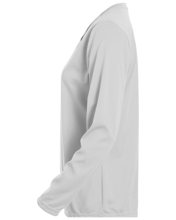 Side view of Ladies’ Wicking Long-Sleeve T-Shirt