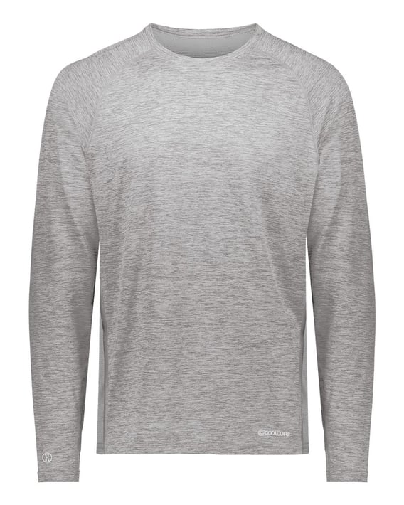 Front view of Youth Electrify CoolCore® Long Sleeve T-Shirt