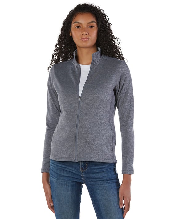 Front view of Ladies’ Performance Fleece Full-Zip Jacket