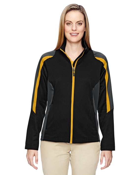 Front view of Ladies’ Strike Colorblock Fleece Jacket