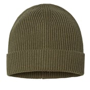 Back view of Sustainable Fine Rib Cuffed Beanie