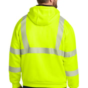 Back view of ANSI 107 Class 3 Lined Full-Zip Sweatshirt