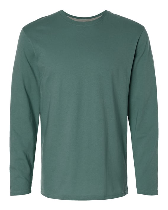Front view of Fine Jersey Long Sleeve Tee