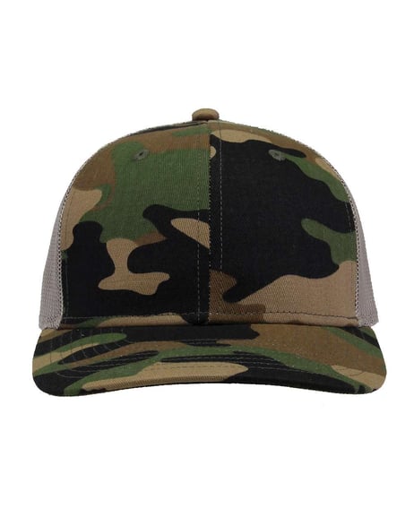 Front view of Everyday Camo Trucker Cap
