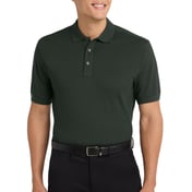 Front view of Stretch Pique Polo