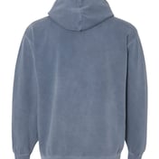 Back view of Garment-Dyed Hooded Sweatshirt