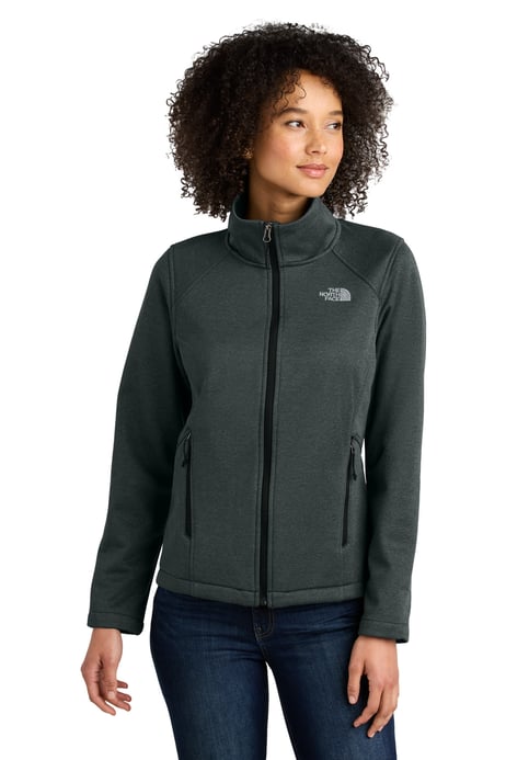 Front view of Women's Chest Logo Ridgewall Soft Shell Jacket