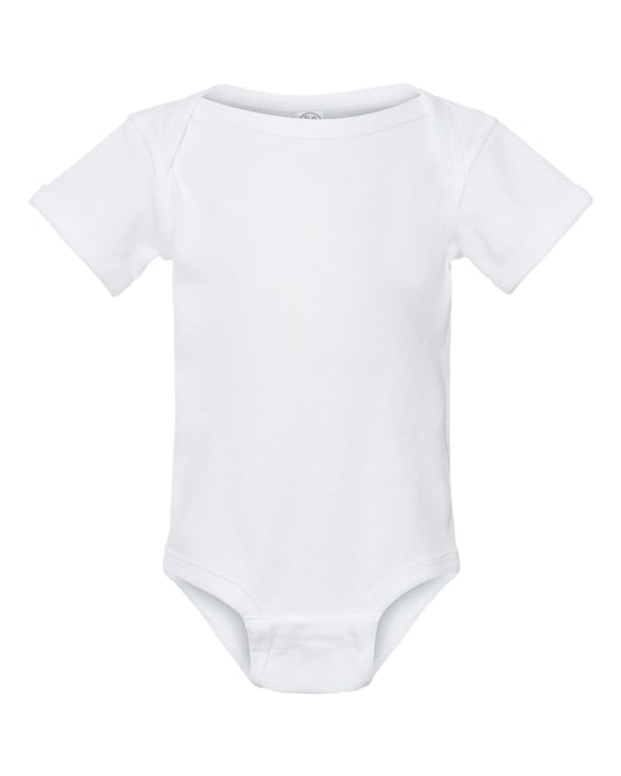 Front view of Infant Baby Rib Bodysuit