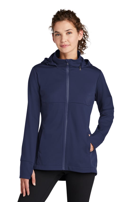 Front view of Women’s Hooded Soft Shell Jacket