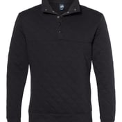 Front view of Quilted Snap Pullover