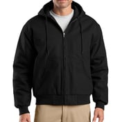 Front view of Tall Duck Cloth Hooded Work Jacket