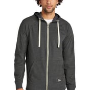 Front view of Sueded Cotton Blend Full-Zip Hoodie
