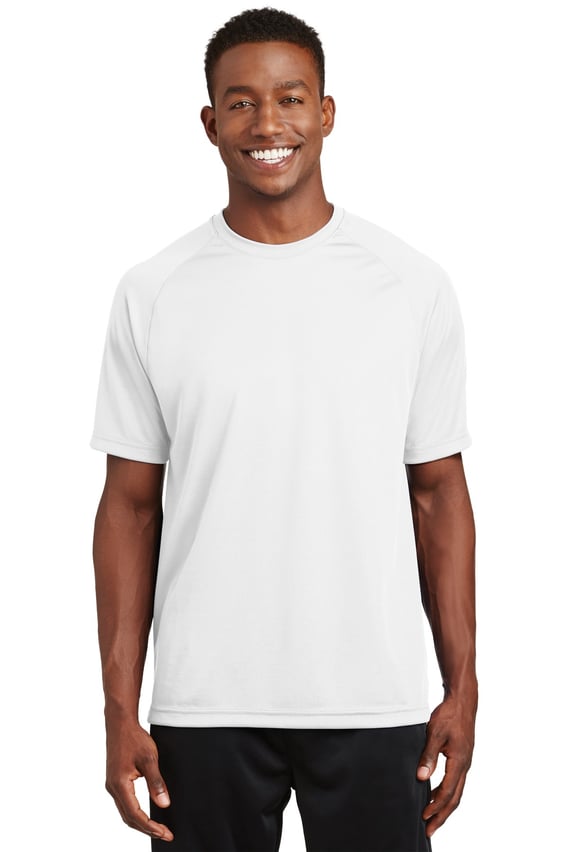 Front view of Dry Zone&reg; Short Sleeve Raglan T-Shirt