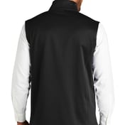 Back view of Collective Smooth Fleece Vest
