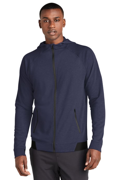 Front view of PosiCharge&reg; Strive Hooded Full-Zip