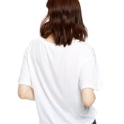 Back view of Ladies’ Boxy Open Neck Top