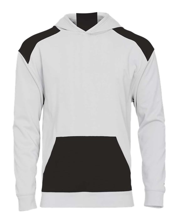Front view of Youth Breakout Performance Fleece Hooded Sweatshirt