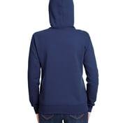 Back view of Ladies’ 7.2 Oz. Sofspun Full-Zip Hooded Sweatshirt