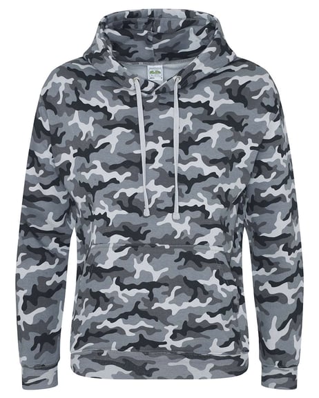 Front view of Camo Hoodie