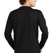 Back view of Heritage Blend Long Sleeve Crew Tee