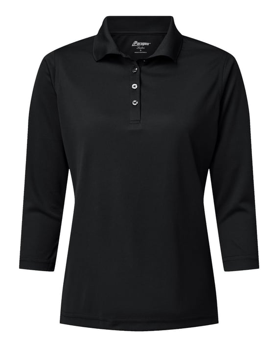 Front view of Women’s Lady Palm Three-Quarter Sleeve Polo