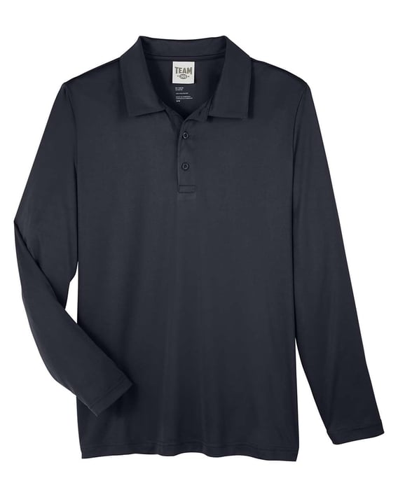 Front view of Zone Performance Long Sleeve Polo