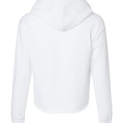 Back view of Women’s Laguna Sueded Raw Edge Crop Hoodie