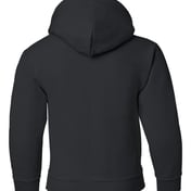 Back view of Heavy Blend™ Youth Hooded Sweatshirt