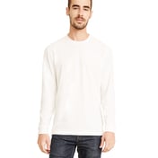 Front view of Unisex Sueded Long-Sleeve Crew