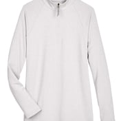 Front view of Women’s CrownLux Performance® Clubhouse Micro-Stripe Quarter-Zip Pullover
