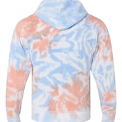 Back view of Tie-Dyed Fleece Hooded Sweatshirt