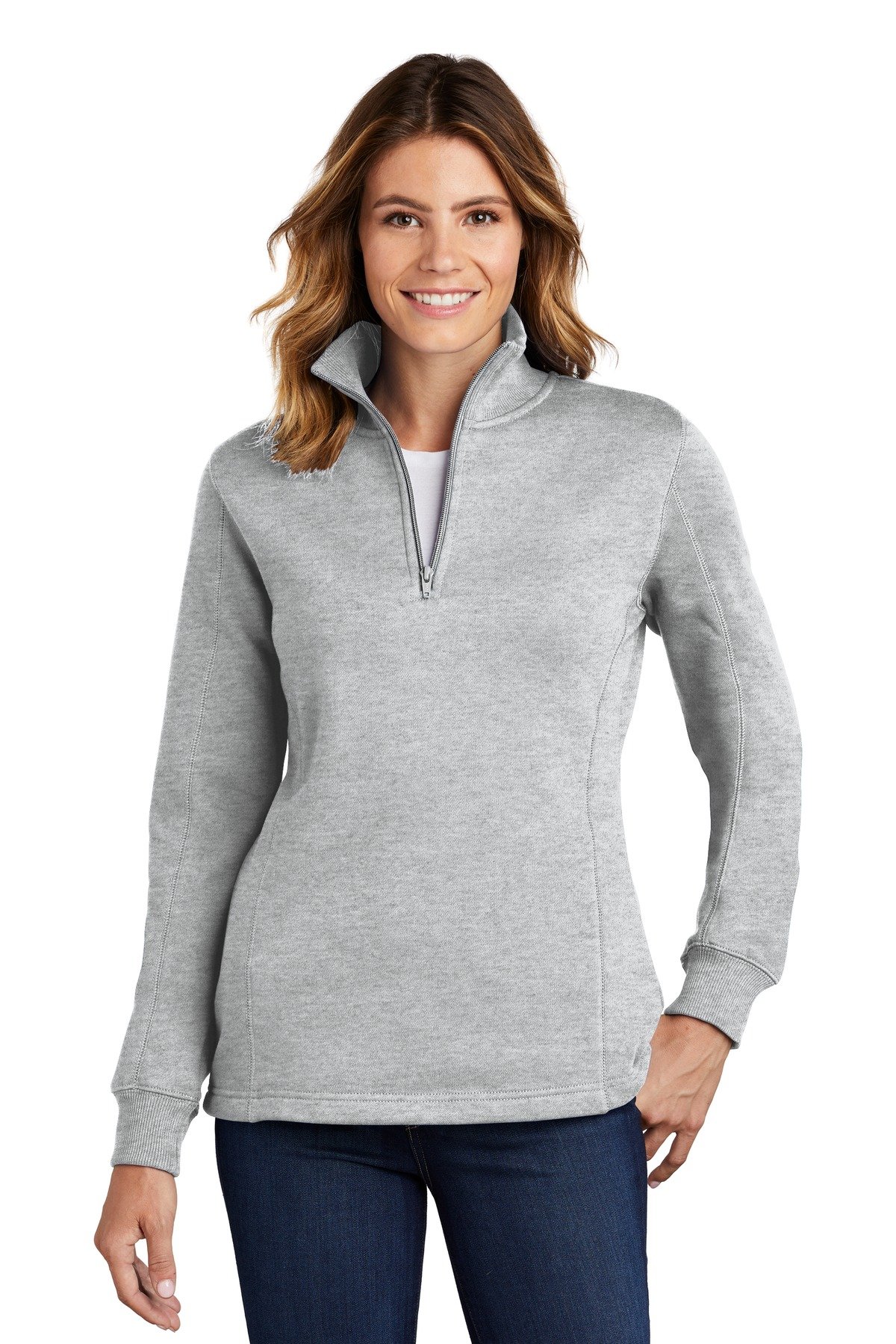 Front view of Women’s 1/4-Zip Sweatshirt