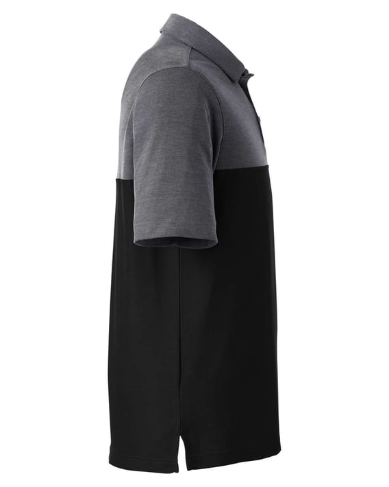 Side view of Fusion ChromaSoft Colorblock Polo