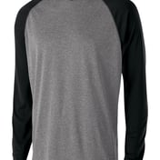 Front view of Unisex Dry-Excel Echo Hooded T-Shirt