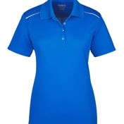 Front view of Women’s Radiant Performance Piquéé Polo With Reflective Piping
