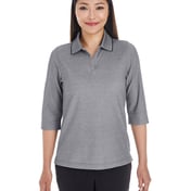 Front view of Ladies’ Pima-Tech Oxford Piqué Polo