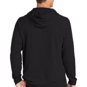 Back view of Lightweight French Terry Pullover Hoodie