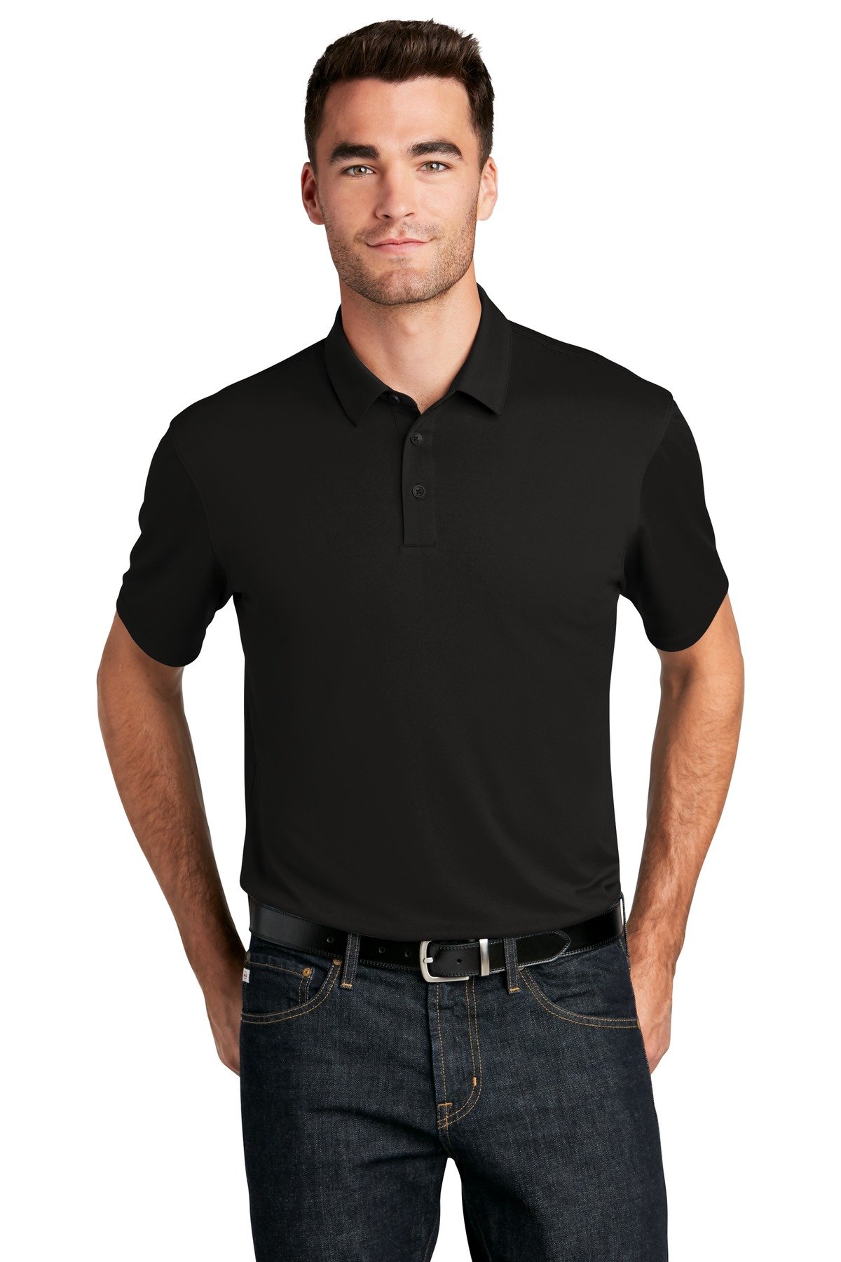 Front view of UV Choice Pique Polo